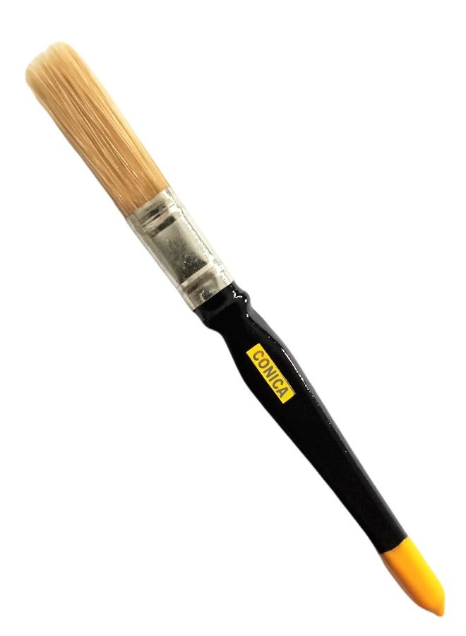 Conica 12mm (1/2 inch) Paint Brush, Imported Bristle Paint Brush for All Types of Paints Such as Oil Tempera Watercolor etc. - Image 2